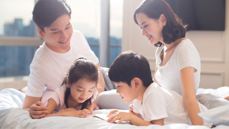 Family spending quality time.