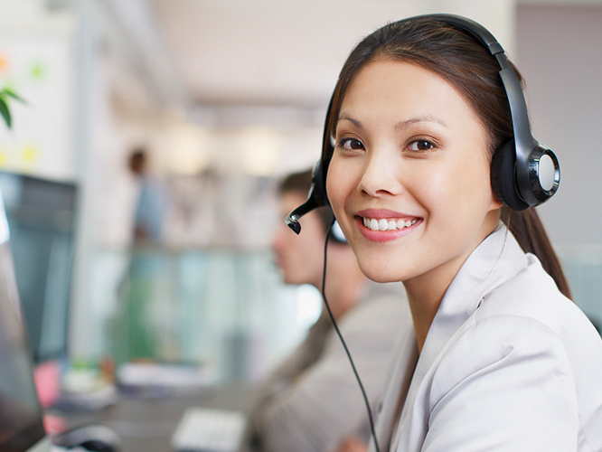Customer Service lady