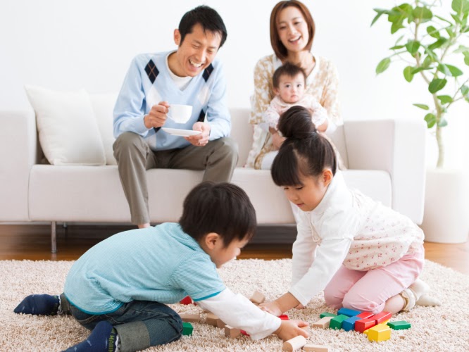Family spending quality time