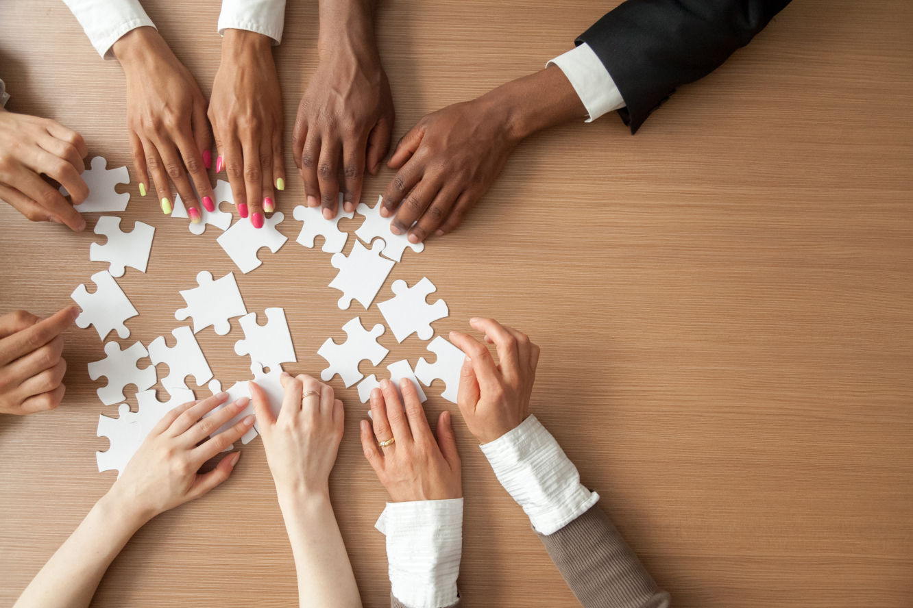 united through teamwork